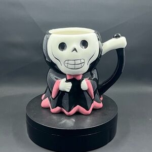 Grim Reaper Mug with Pink Accents